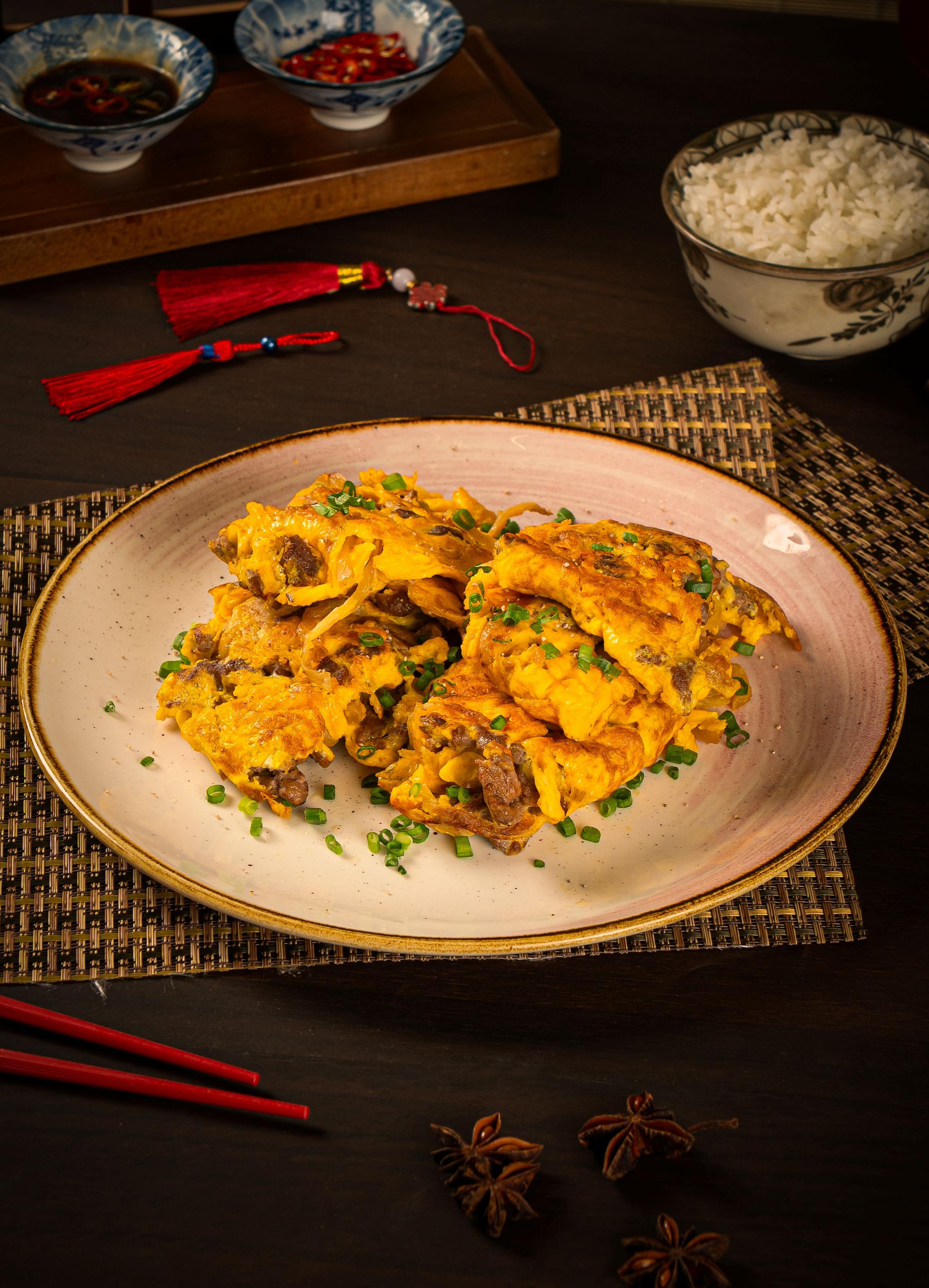 BÒ XÀO TRỨNG XÁ BẤU