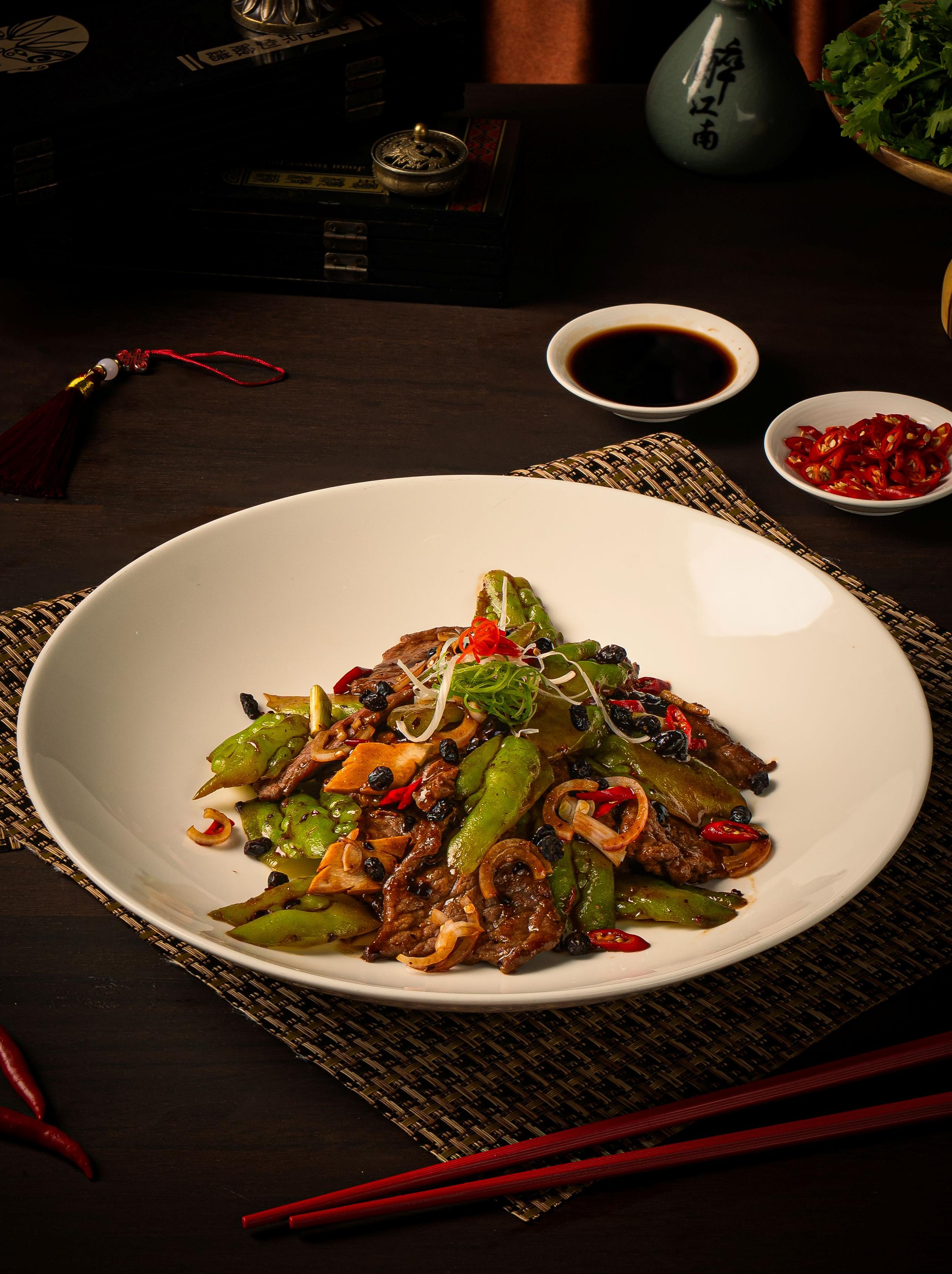 BÒ XÀO KHỔ QUA VỚI TÀU XÌ